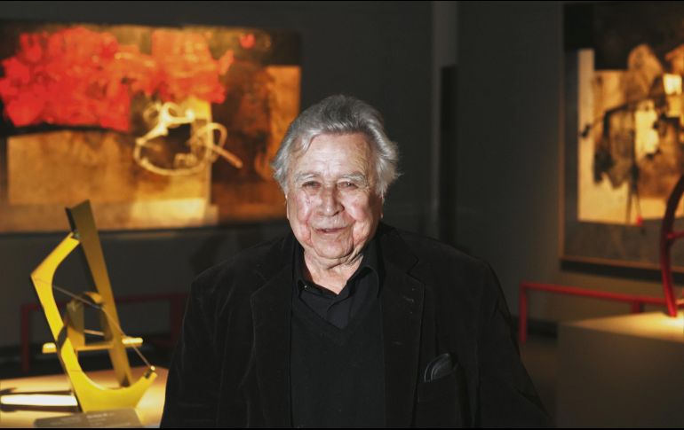 Manuel Felguérez. El artista, reconocido por su labor en el mundo del arte.  CORTESÍA