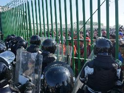 Ayer comenzaron a llegar alrededor de 500 elementos de la Guardia Nacional a la frontera sur. EFE / J. M. Blanco