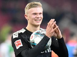 Erling Haaland jala las miradas hacia la Liga alemana. AFP/T. Kienzle