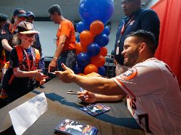 José Altuve estuvo presente en el “Fan Fest” realizado ayer. AP/S. González