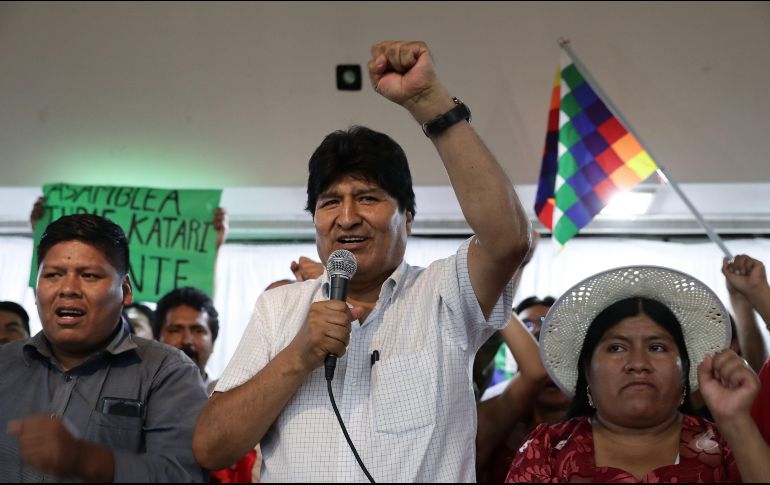 Evo Morales hizo el anuncia en una conferencia de prensa en Buenos Aires, Argentina. AFP/A. Pagni