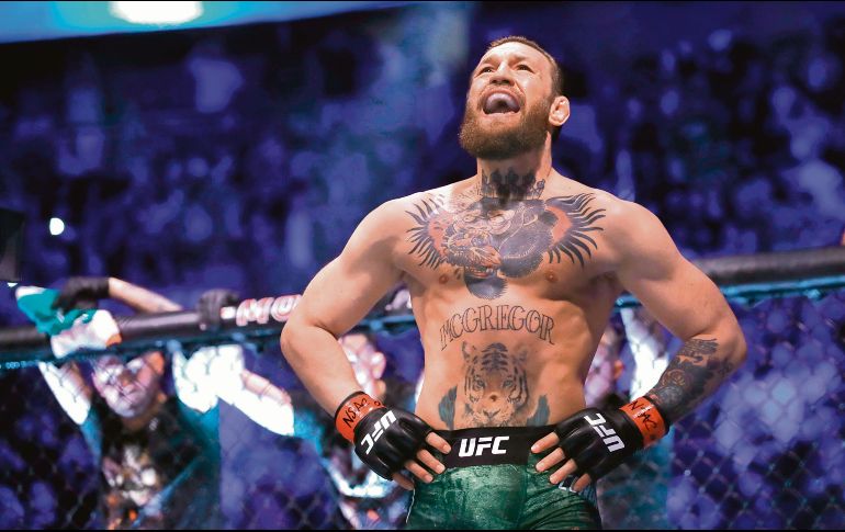 Triunfal. Conor McGregor tuvo un regreso ganador al octágono el pasado fin de semana. AFP