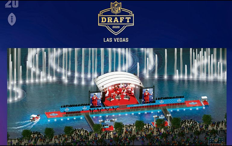 Novedoso. La alfombra roja se colocará sobre las famosas fuentes del Hotel Bellagio. TWITTER/@raiders