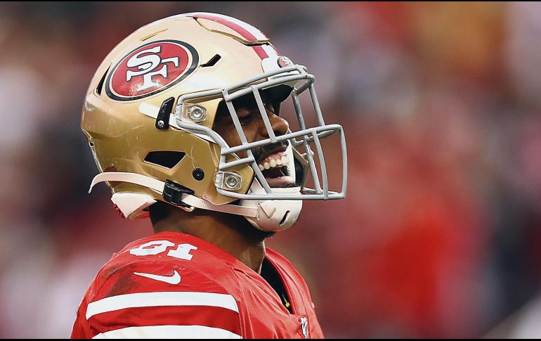 Ffigura. Mostert anotó cuatro veces en la Final de Conferencia ante Green Bay el pasado domingo. AFP/E. Shaw