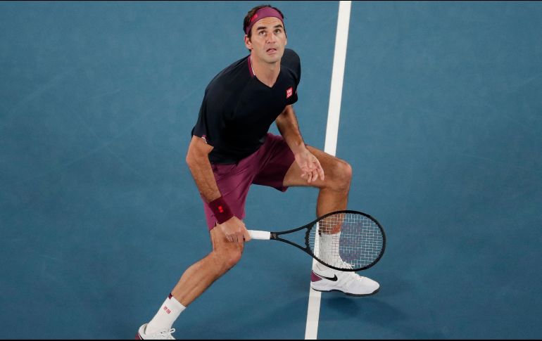 Federer, con un contundente 6-1, 6-4 y 6-1 ante el serbio Filip Krajinovic. AP / L. Jin-man