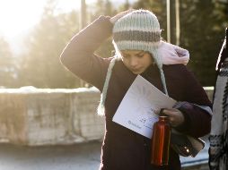 Greta Thunberg se encuentra en el Foro de Davos, en Suiza. La activista sueca ha discrepado de muchos aspectos de la política de EU, en particular de la decisión de salir del acuerdo climático de París. EFE/EPA/G. Ehrenzeller