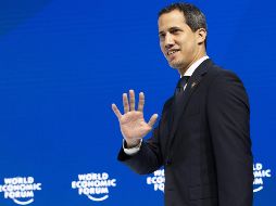 El presidente de la Asamblea Nacional de Venezuela, Juan Guaidó, participa en la 50º edición del Foro Económico Mundial de Davos. EFE/G. Ehrenzeller
