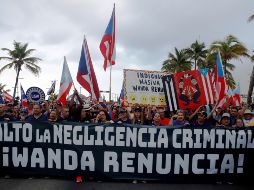 Las protestas contra Wanda Vázquez son encabezadas por cantantes y desportistas. EFE/T. Llorca
