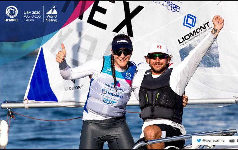 Además de la tapatía, el también mexicano Juan Pérez también consiguió su clasificación a Tokio 2020. TWITTER / @worldsailing