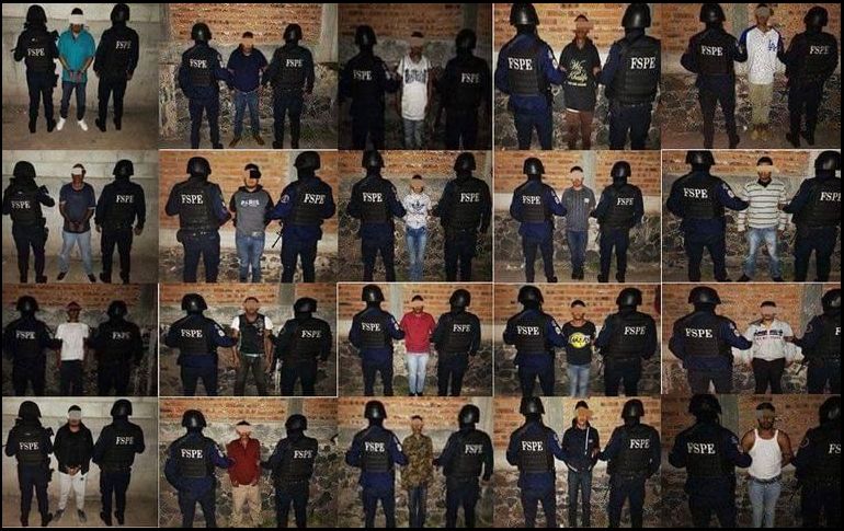 Euerzas federales, Seguridad Pública y la Fiscalía del Estado participaron en este operativo. ESPECIAL