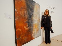 Artista. Bertha Andrade inauguró la muestra “Dominó”, conformada por 13 piezas. EL INFORMADOR / G. Gallo