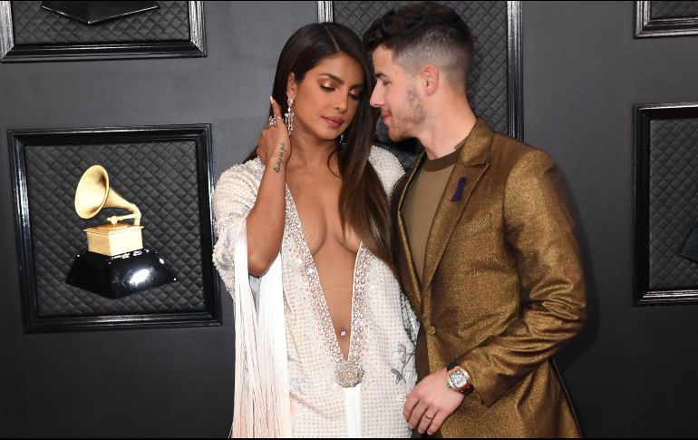Nick Jonas y Priyanka Jonas. AFP / V. Macon