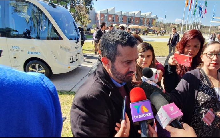 Sergio Graf comentó que la meta es que este año se logre una verificación del 30% del parque vehicular. EL INFORMADOR / J. Armendáriz