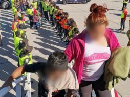 El INM dijo que se contó con el apoyo de la Guardia Nacional, Aduanas, Protección Civil y la Secretaría de Comunicaciones y Transportes. TWITTER@INAMI_mx