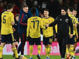 Festejan. El conjunto londinense acumula seis encuentros sin derrota en todas las competencias.  AFP