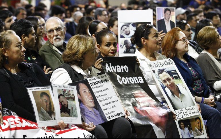 Familiares de desaparecidos estuvieron presentes ayer en el foro “Reflexión y Propuestas sobre las Desapariciones de Personas en Jalisco”, realizado en el ITESO. EL INFORMADOR/J. Camacho
