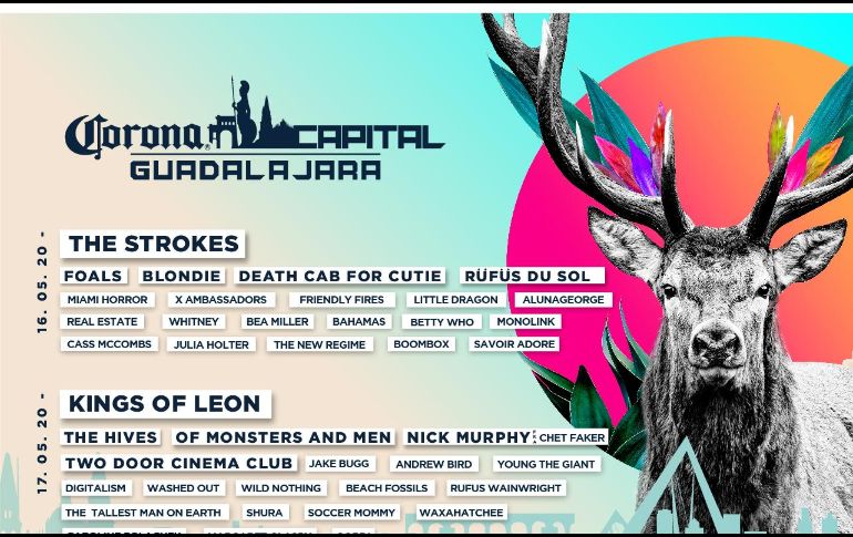 La venta al público en general iniciará el próximo 30 de enero a través de Ticketmaster. TWITTER / @CCapitalGDL