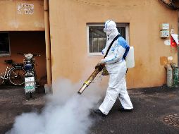 Fotogalería: Desinfectan calles e inmuebles ante coronavirus en China