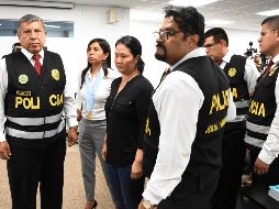 Keiko (c) estuvo presa 13 meses en una cárcel para mujeres de Lima y fue liberada en noviembre por decisión del Tribunal Constitucional. AP/F. Medina