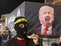 Palestinos se manifestaron contra el proyecto impulsado por el presidente de Estados Unidos, Donald Trump. AFP/J. Ashtiyeh
