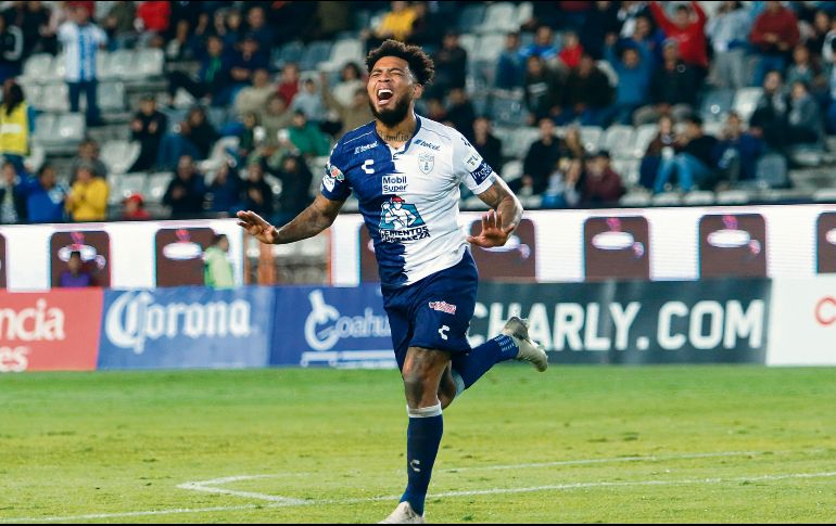 Richards. El atacante de los hidalguenses marcó los tres tantos de la victoria.  IMAGO7