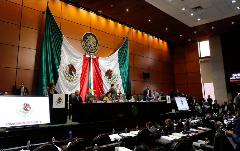 Sesión de la Comisión Permanente del Congreso de la Unión en San Lázaro. NOTIMEX