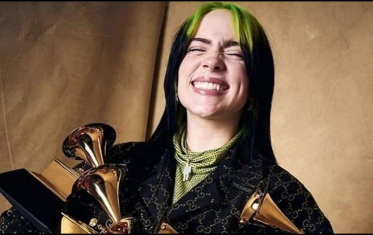 Eilish consiguió el fin de semana pasado cuatro Premios Grammy. INSTAGRAM / @billieeilish