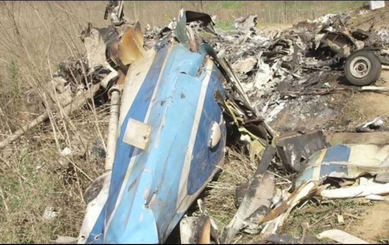 Así quedó el helicóptero en el que viajaba el deportista junto a su hija y otras 7 personas. GETTY IMAGES