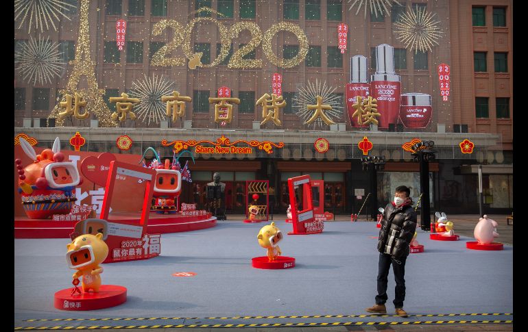 Una calle peatonal comercial, que usualmente está llena. AP/M. Schiefelbein