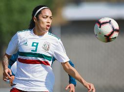 GOL DE ORO. Renae Cuéllar macó el único tanto del partido que dio a México tres unidades. IMAGO7