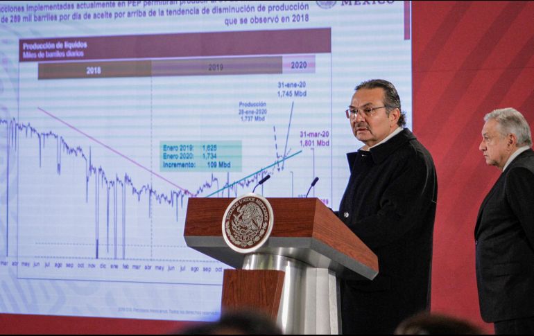 Octavio Romero Oropeza afirmó que conviene que Pemex sea el operador del campo. NOTIMEX/R. Solís