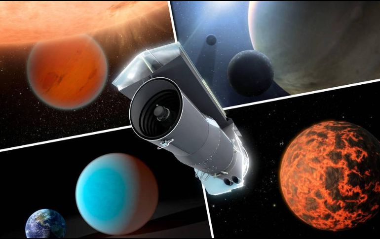 El Spitzer tomó imágenes de estrellas y galaxias a través de nubes de polvo, descubrió un enorme y casi invisible anillo alrededor de Saturno, entre otros hallazgos. ESPECIAL / nasa.gov