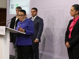 Conferencia de prensa celebrada este jueves en donde se dieron a conocer los avances en la investigación y la renuncia de autoridades posiblemente involucradas. NTX/J. Carrasco