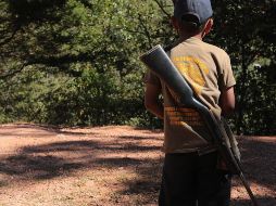 La semana pasada se dieron a conocer imágenes de 19 menores de edad armados por parte de la Coordinadora Regional de Autoridades Comunitarias. EFE / ARCHIVO