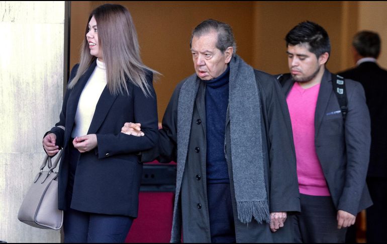 Porfirio Muñoz Ledo arriba a la plenaria de los diputados federales de Morena en San Lázaro. NTX/G. Durán