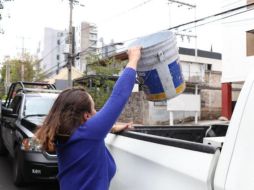 El el operativo se aseguraron 360 objetos que eran utilizados para apartar lugar o bloquear la vía pública. ESPECIAL/Gobierno de Guadalajara