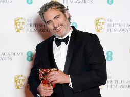 Phoenix se impuso a Leonardo Dicaprio,Taron Egerton, Adam Driver y Johnatan Pryce. EFE / W. Oliver