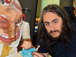 Talento. Miguel Ángel Gutiérrez, director de Luna Morena Títeres, en entrevista desde su taller. EL INFORMADOR/A. Rodríguez