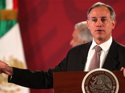 El subsecretario Hugo López-Gatell habló sobre el Insabi durante la rueda de prensa matutina en Palacio Nacional de Ciudad de México. EFE/M. Guzmán