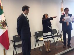 María del Refugio García López sustituye a Rafael Martínez Puón en este puesto ejecutivo. TWITTER/@lorenzocordovav