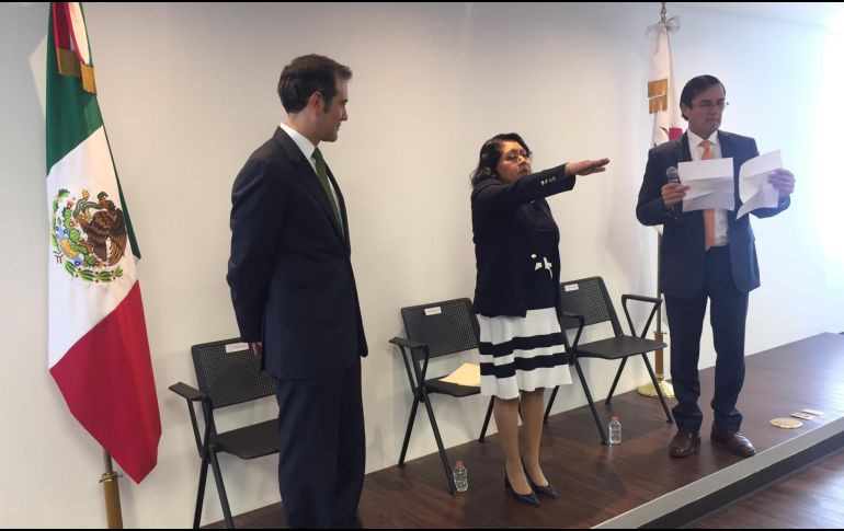 María del Refugio García López sustituye a Rafael Martínez Puón en este puesto ejecutivo. TWITTER/@lorenzocordovav