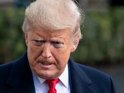 Trump se dirigió a periodista en la Casa Blanca, antes de partir a Carolina del Norte para un evento. AP/J. Applewhite