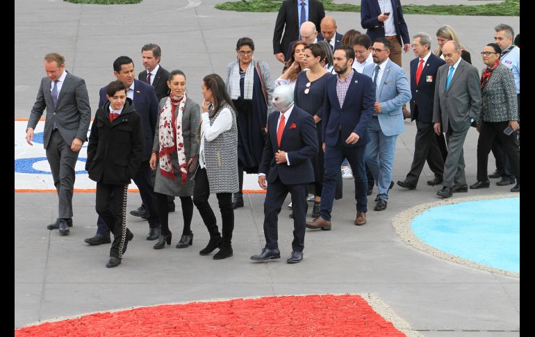 La pieza represena a Xico, un perro azteca de raza xolotzcuintle, y a las raíces de México y la hermandad entre los mexicanos. NTX/J. Lira