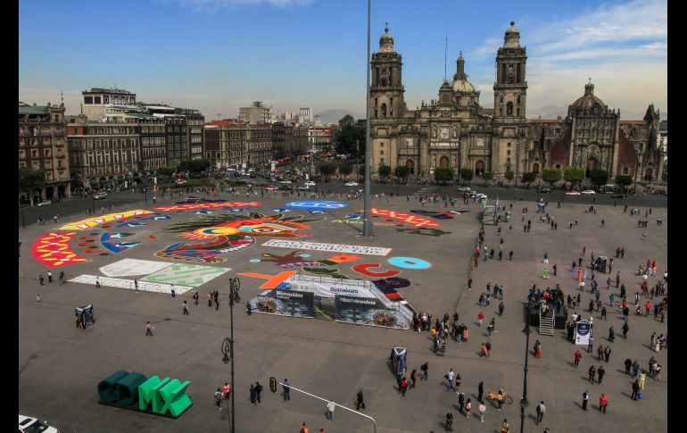 La pieza represena a Xico, un perro azteca de raza xolotzcuintle, y a las raíces de México y la hermandad entre los mexicanos. NTX/J. Lira