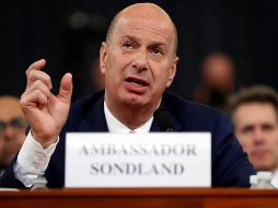 Sondland fue cesado tras participar en las audiencias que llevaron al juicio político a Trump. AP/A. Harnik