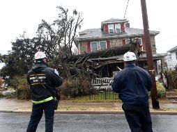 Casa afectada en Westminster, Maryland. AP/D. Slagle