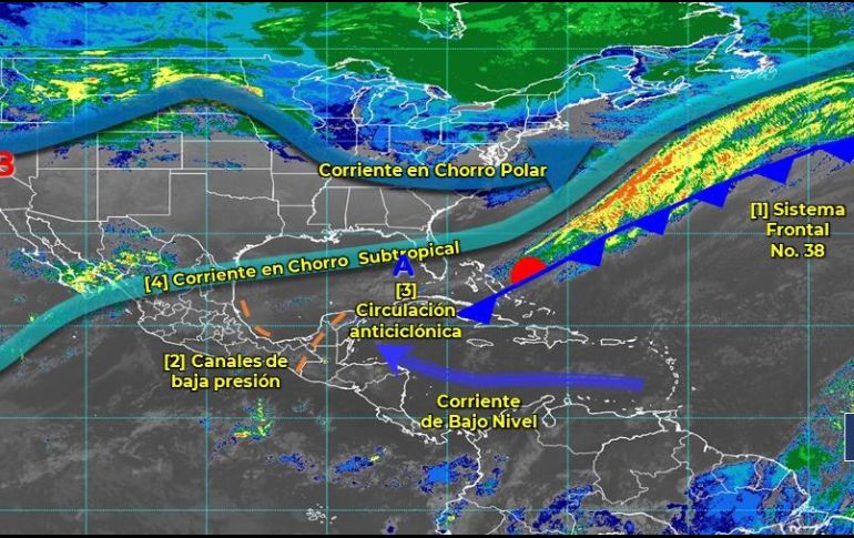 Alertan a la población sobre el arribo de este nuevo sistema frontal. TWITTER/@conagua_clima