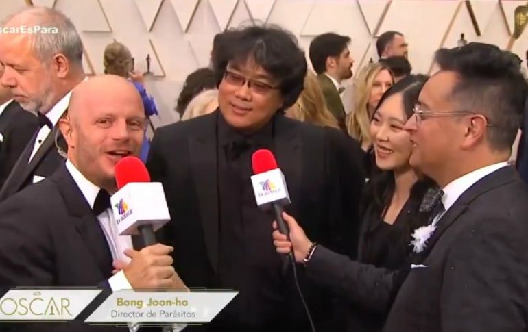 Facundo acudió a los Premios Oscar como conductor de Tv Azteca. TWITTER/ @AztecaSiete