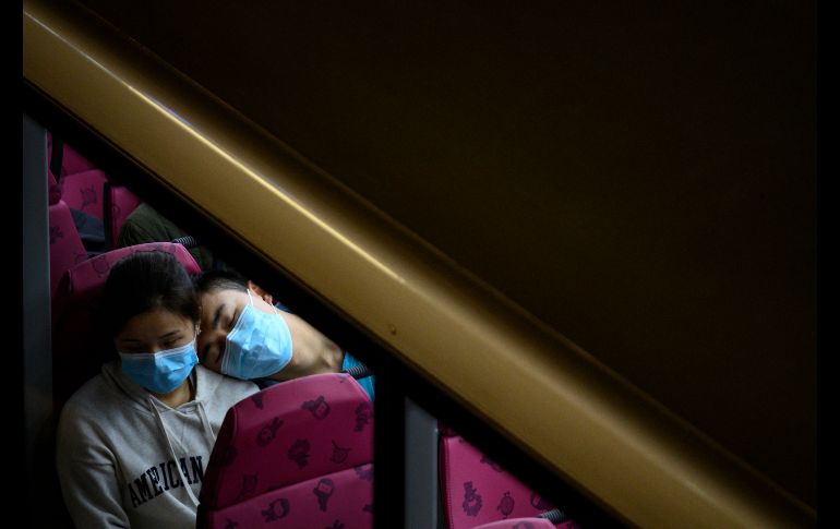 En el camión en Hong Kong. AFP/P. Fong