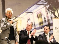 Olga Sánchez Cordero asegura que el Gobierno federal atiende a los viajeros con la implementación de programas sociales. TWITTER/@M_OlgaSCordero